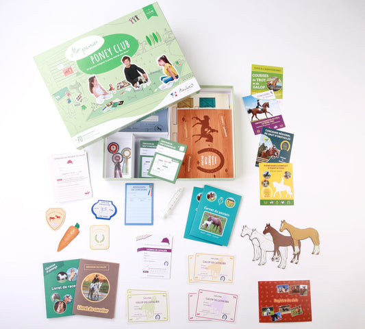 Coffret - Mon premier poney Club-Amulette-Super Châtaigne-Imitation : Product type