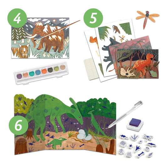 Coffret multi activités | Dinosaures-Djeco-Super Châtaigne-Création & Fabrication : Product type