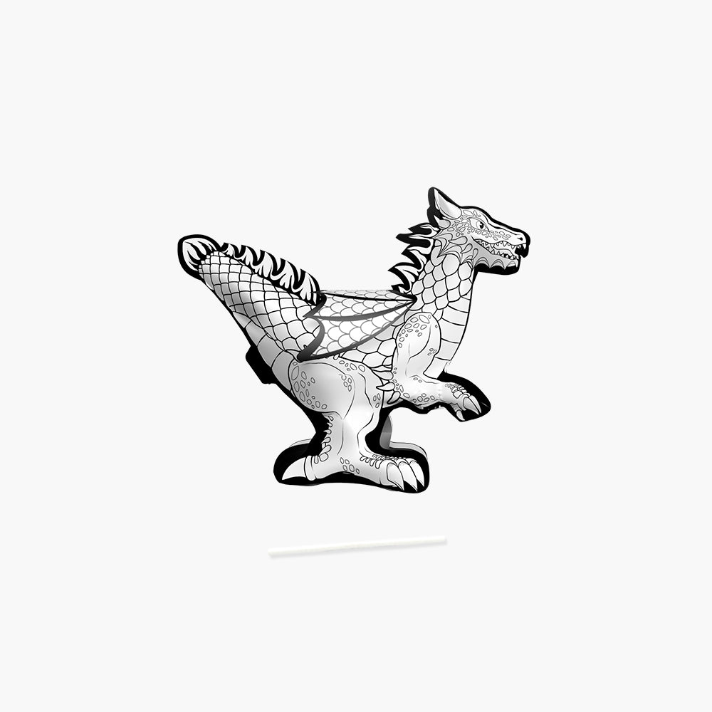 Coloriage 3D gonflable | Dragon + Tattoos !-Ara Creative-Super Châtaigne-Collages & Coloriages : Product type