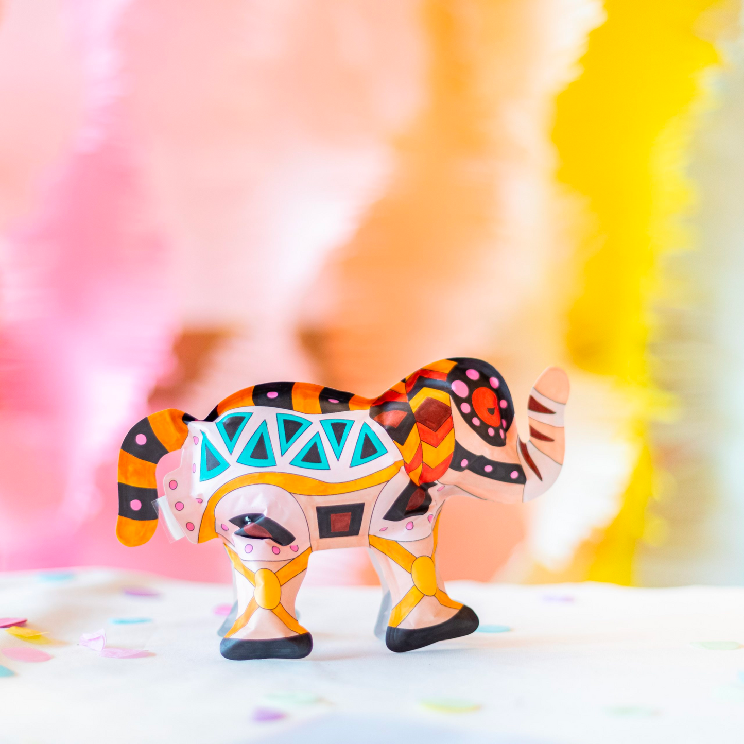 Coloriage 3D gonflable - Eléphant & Tigre-Ara Creative-Super Châtaigne-Collages & Coloriages : Product type