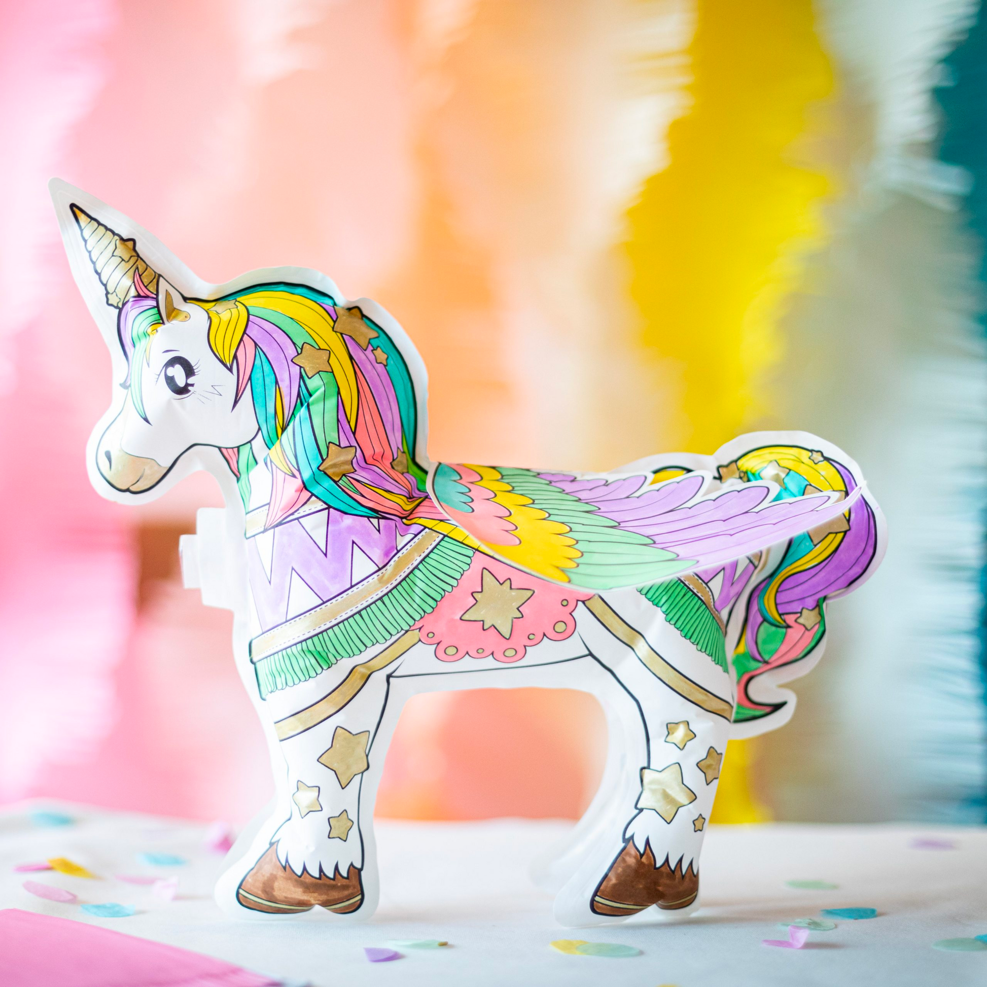 Coloriage 3D gonflable - Licornes + strass !-Ara Creative-Super Châtaigne-Collages & Coloriages : Product type