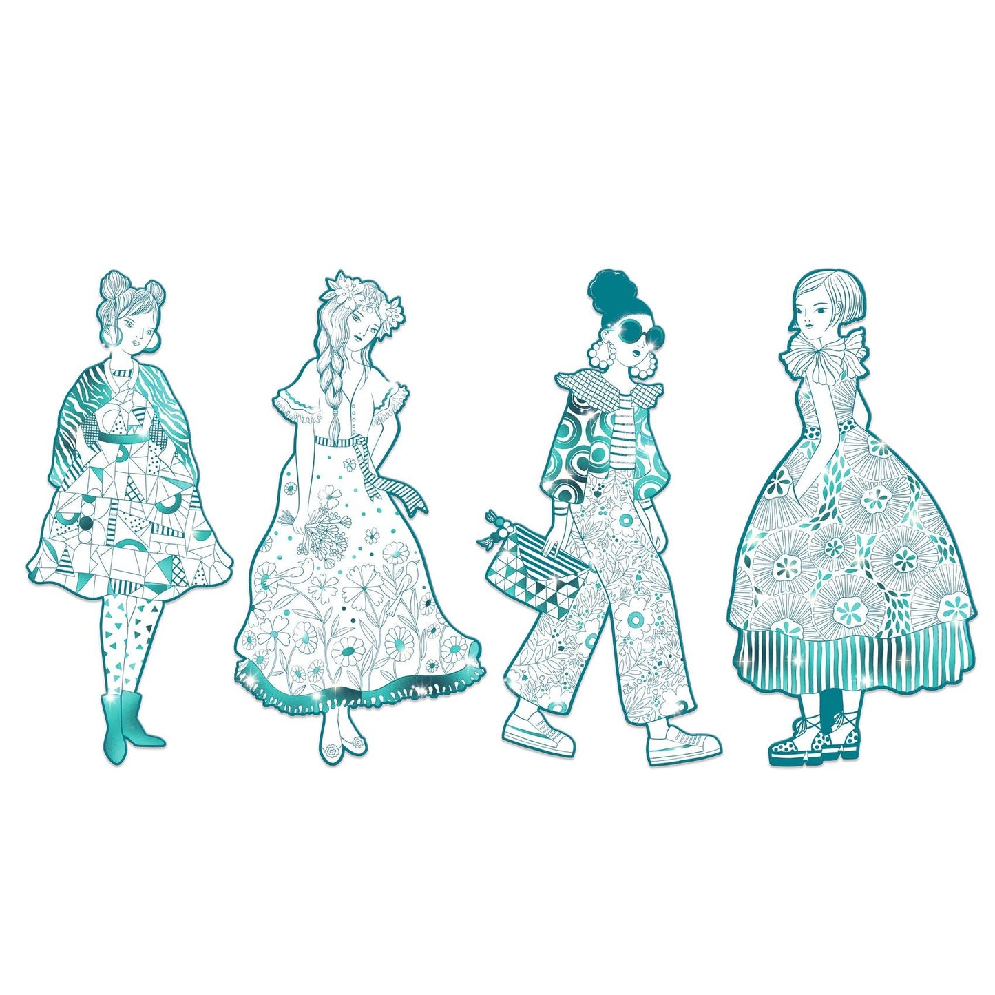 Coloriages géants | Mode Rebekka-Djeco-Super Châtaigne-Collages & Coloriages : Product type