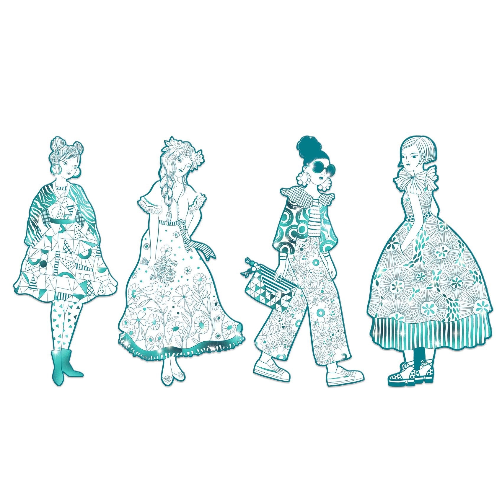Coloriages géants | Mode Rebekka-Djeco-Super Châtaigne-Collages & Coloriages : Product type