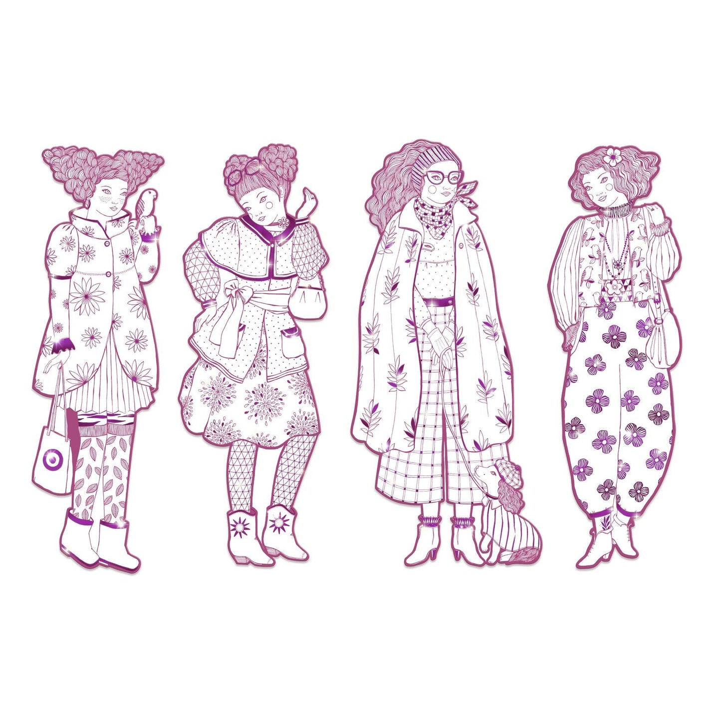 Coloriages géants | Mode Rosemary-Djeco-Super Châtaigne-Collages & Coloriages : Product type