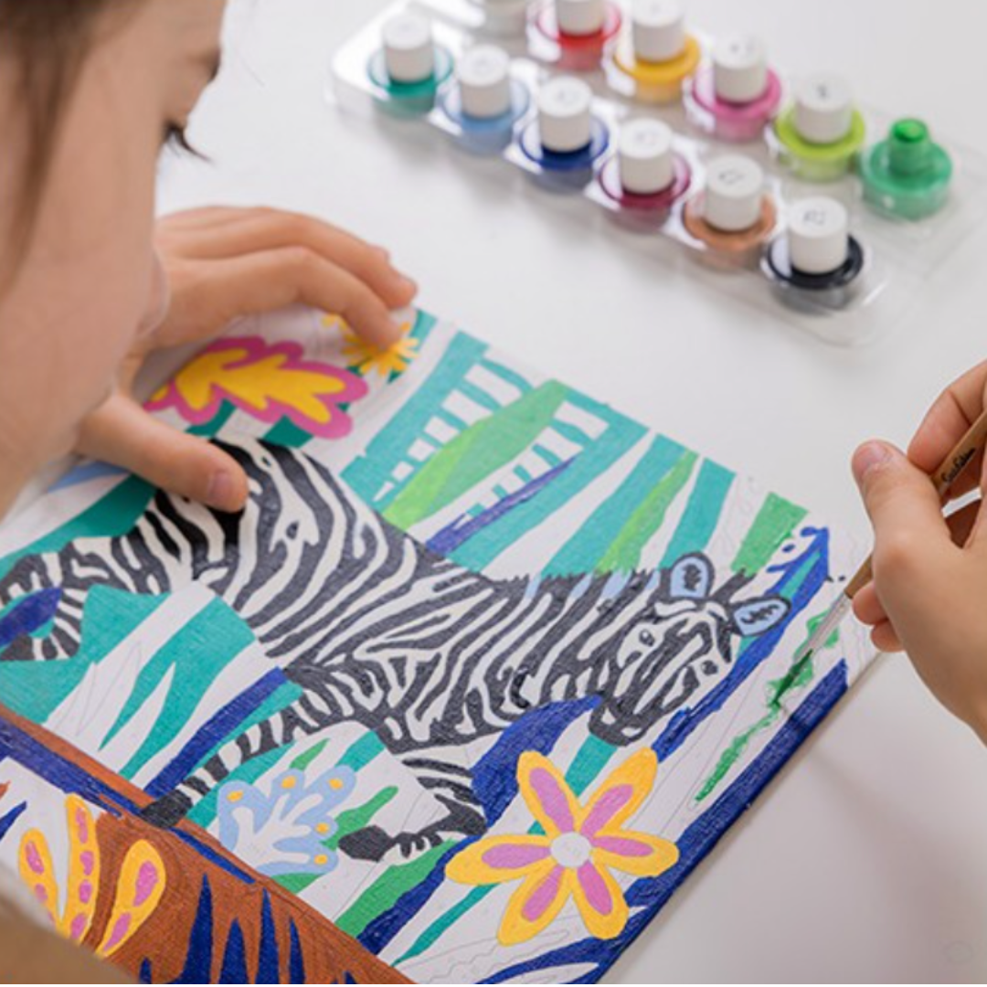Colorrizy | Zèbre & Léopard-Sentosphère-Super Châtaigne-Collages & Coloriages : Product type