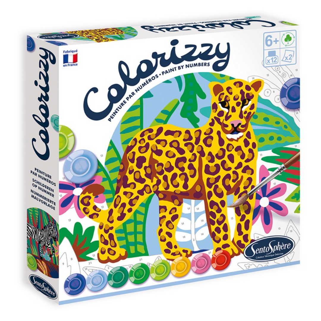 Colorrizy | Zèbre & Léopard-Sentosphère-Super Châtaigne-Collages & Coloriages : Product type