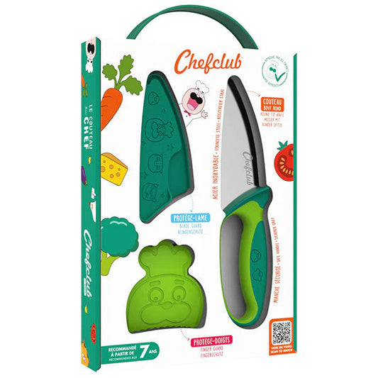 Couteau vert enfant-Chefclub-Super Châtaigne-Cuisine et Jardinage : Product type