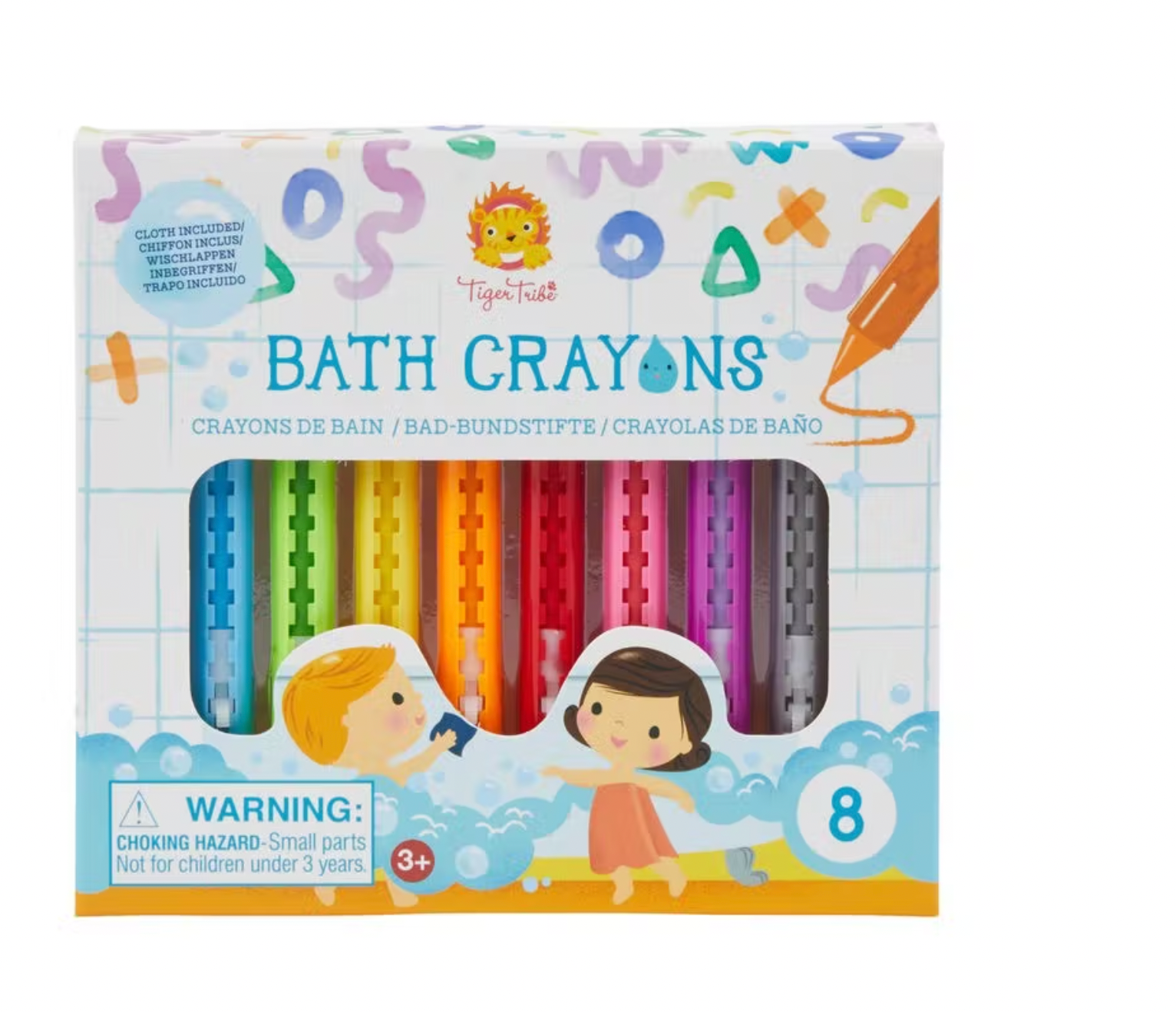Crayons de couleurs - Bain et vitres-Tiger Tribe-Super Châtaigne-Bain : Product type