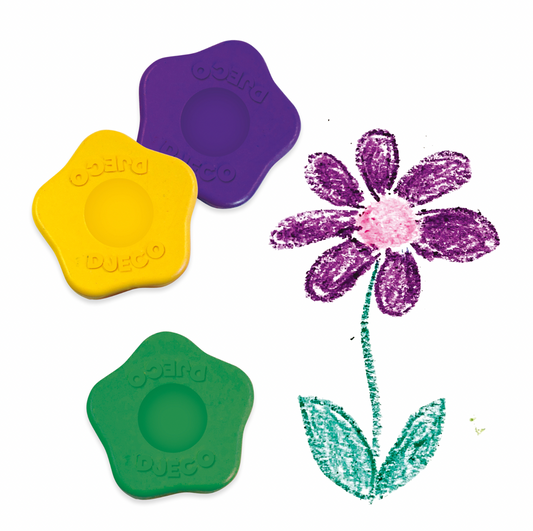 Crayons ergonomiques | Fleurs-Djeco-Super Châtaigne-Matériel : Product type