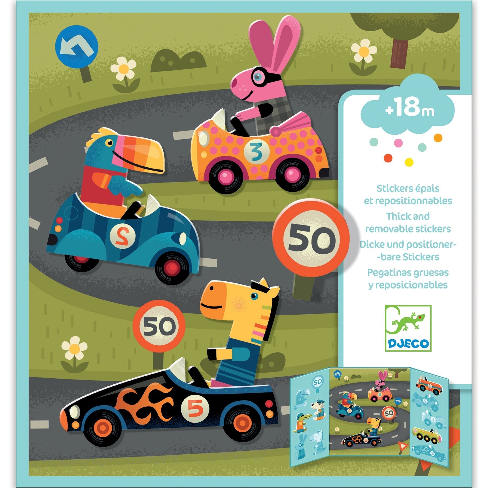 Créer avec des stickers - Les voitures-Djeco-Super Châtaigne-Création & Fabrication : Product type