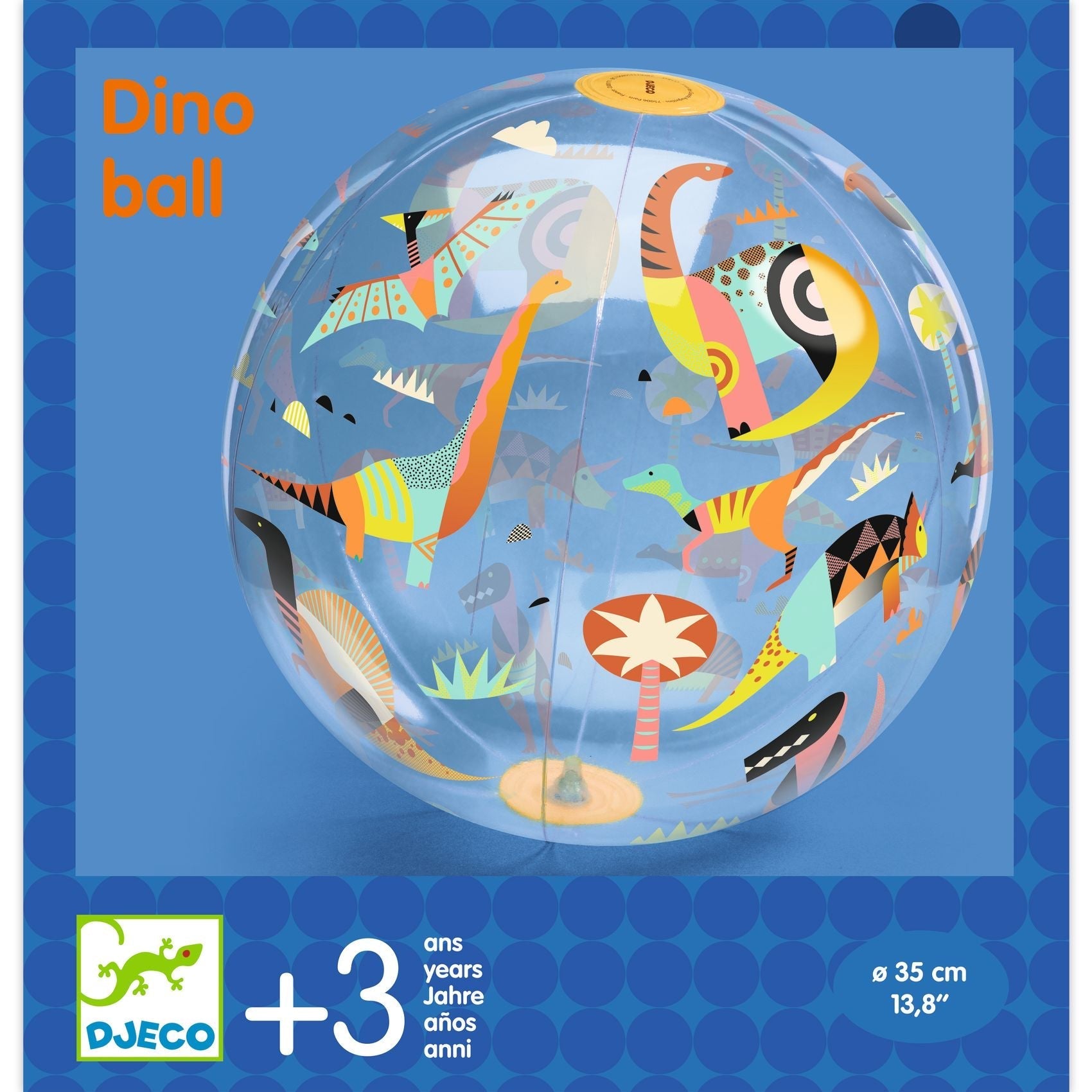 Dino ball - Ø35 cm-Djeco-Super Châtaigne-Matériel : Product type