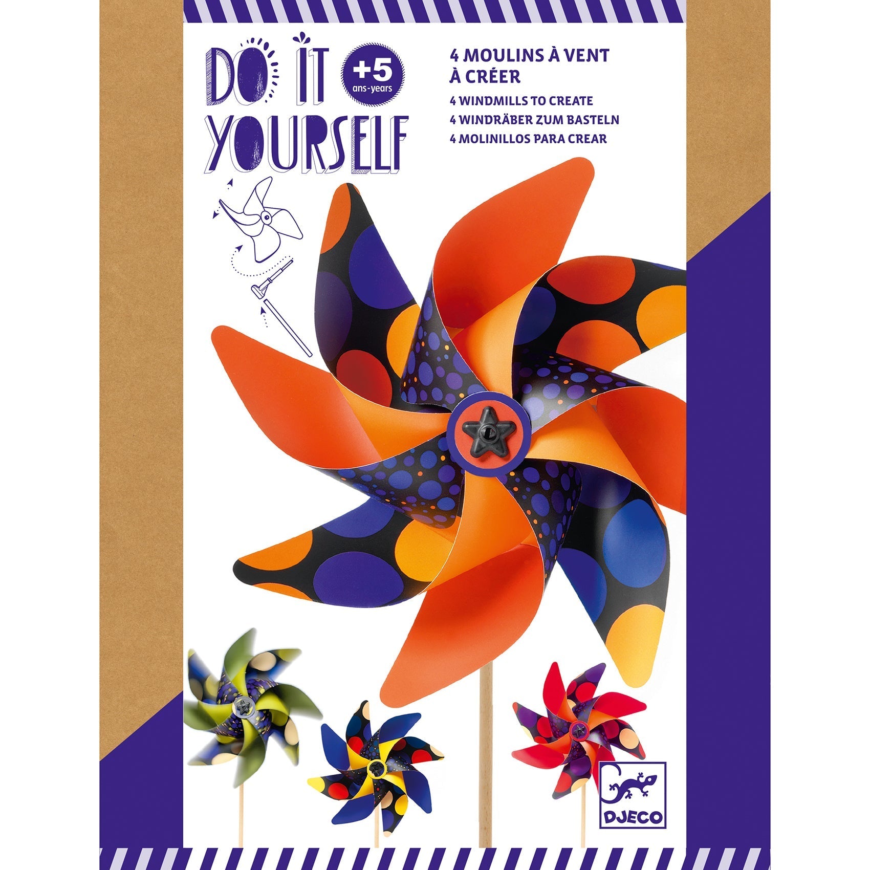 Do It Yourself - Moulin à vent spots-Djeco-Super Châtaigne-Création & Fabrication : Product type