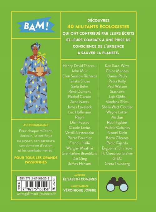 Écologie - 40 militants engagés pour la planète-Gallimard Jeunesse-Super Châtaigne-Livres & Cie : Product type