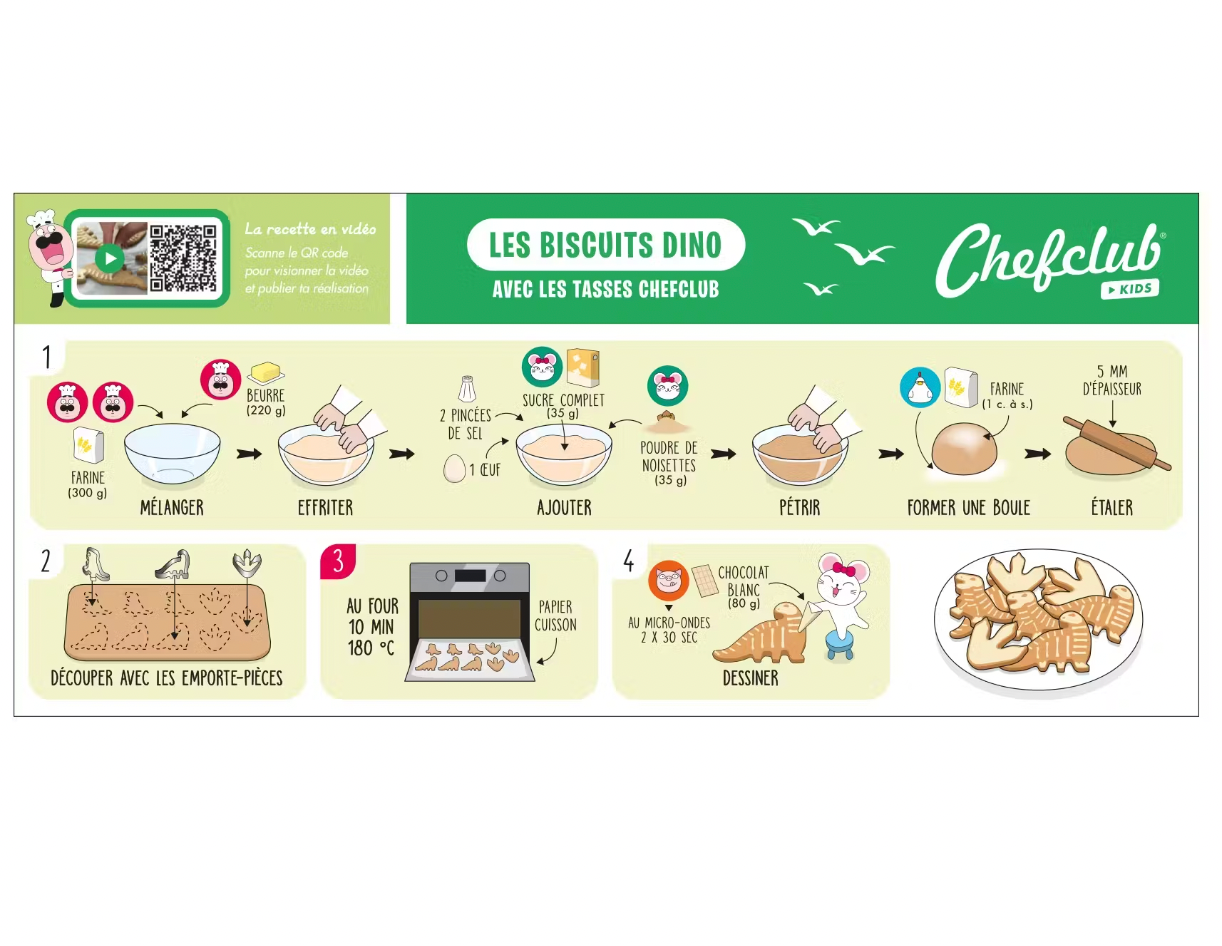 Emporte-Pièces - Biscuits Dino-Chefclub-Super Châtaigne-Cuisine et Jardinage : Product type