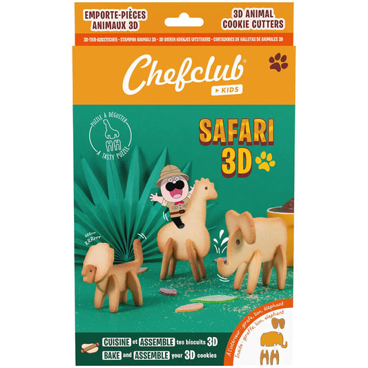Emporte pièces - Les biscuits safari 3D-Chefclub-Super Châtaigne-Cuisine et Jardinage : Product type