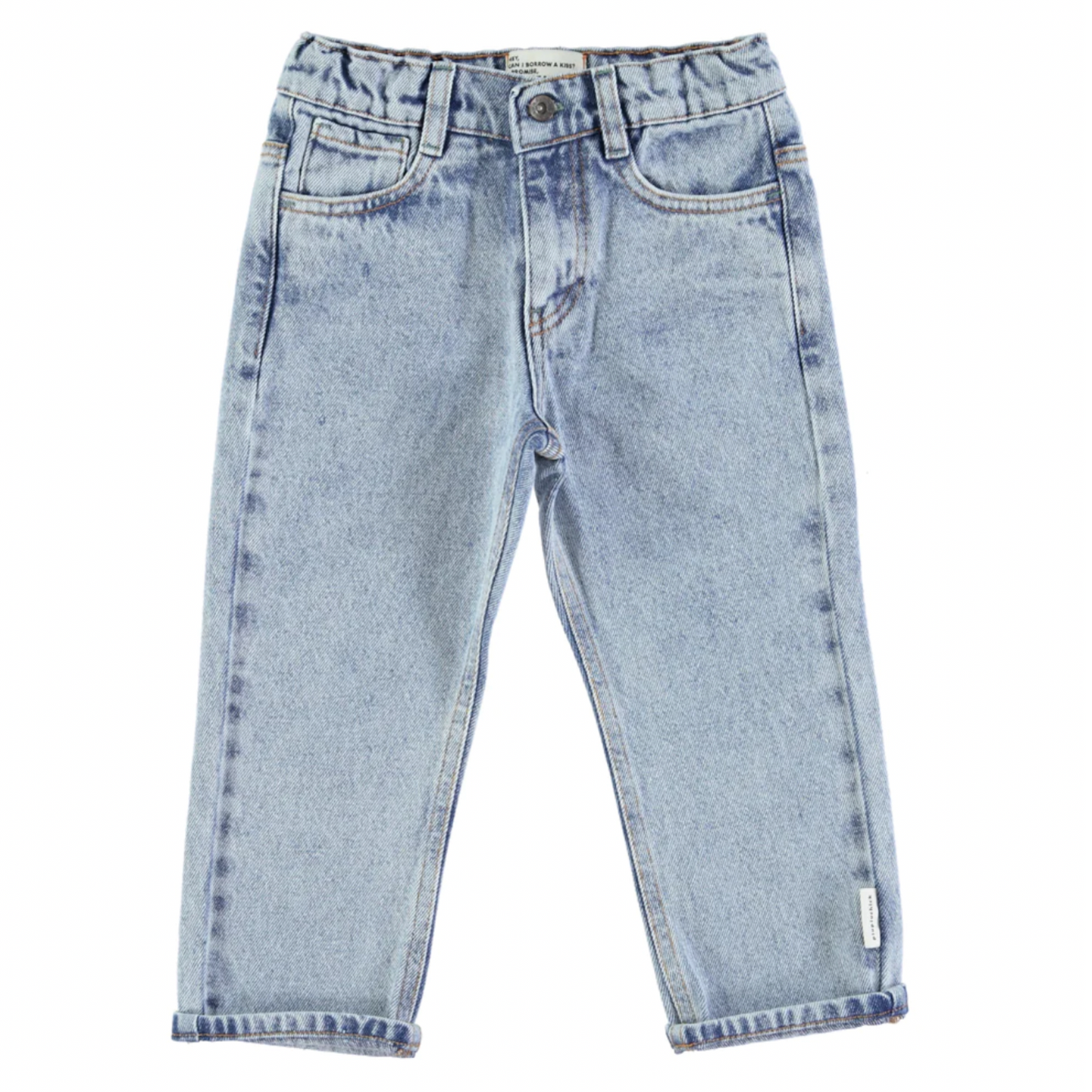 Jean | Délavé-Piu Piu Chick-Super Châtaigne-Pantalons, Leggins & Jeans : Product type