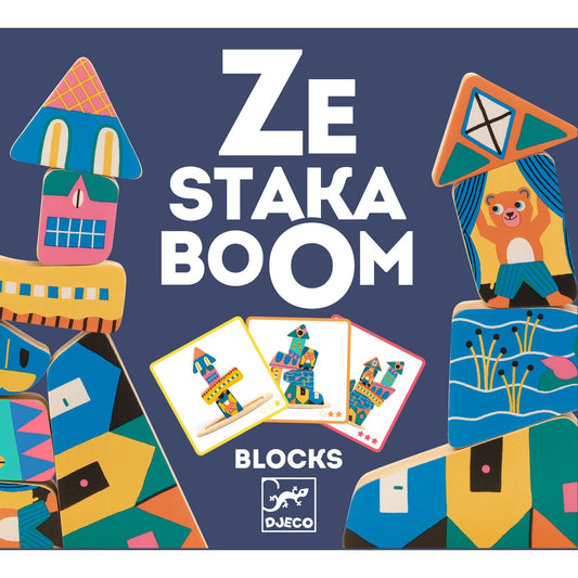 Jeu d'équilibre & de construction | Ze Stakaboom-Djeco-Super Châtaigne-Jeux éducatifs : Product type