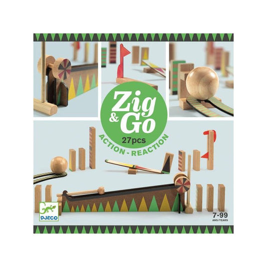 Jeu de réaction | Zig & Go - 27 pièces.-Djeco-Super Châtaigne-Jeux éducatifs : Product type
