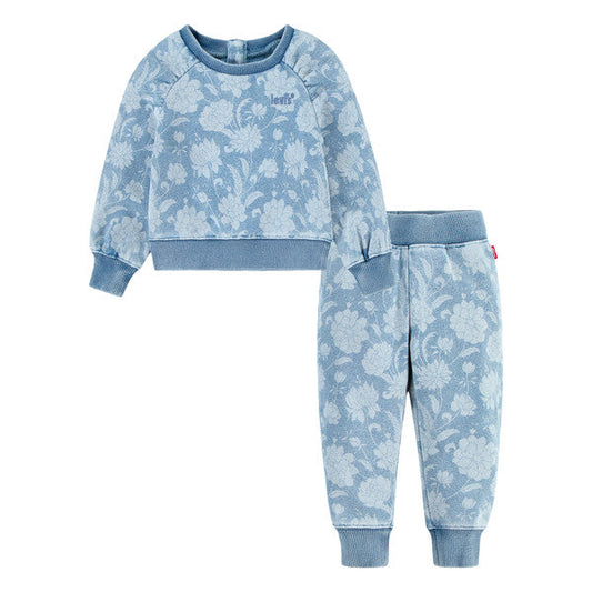 Jogging Fleurs | Bleu-Levi's-Super Châtaigne-Ensembles : Product type