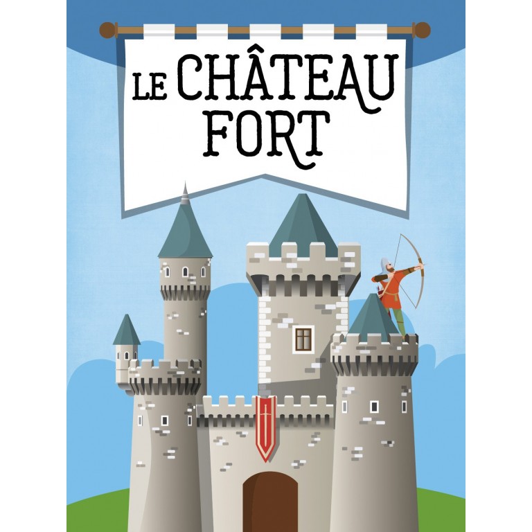 Le château fort 3D-Sassi-Super Châtaigne-Jeux éducatifs : Product type