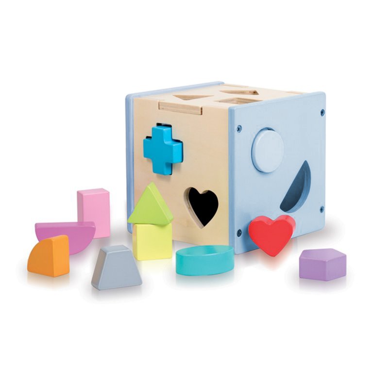 Le cube des formes avec un livre-Sassi-Super Châtaigne-Eveil & Motricité : Product type