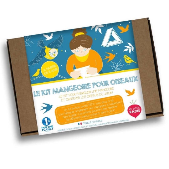Le kit mangeoire pour oiseaux-Les Petits Radis-Super Châtaigne-Cuisine et Jardinage : Product type