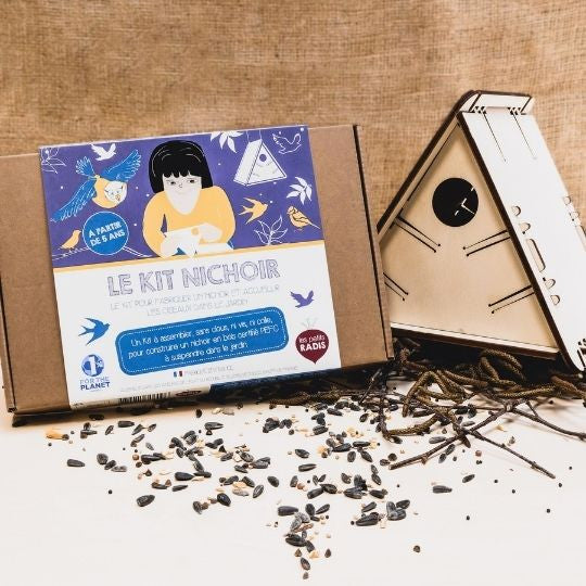Le kit nichoir - Accueillir les oiseaux dans le jardin-Les Petits Radis-Super Châtaigne-Cuisine et Jardinage : Product type