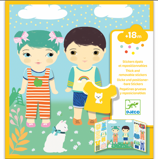 Les habits-Djeco-Super Châtaigne-Collages & Coloriages : Product type