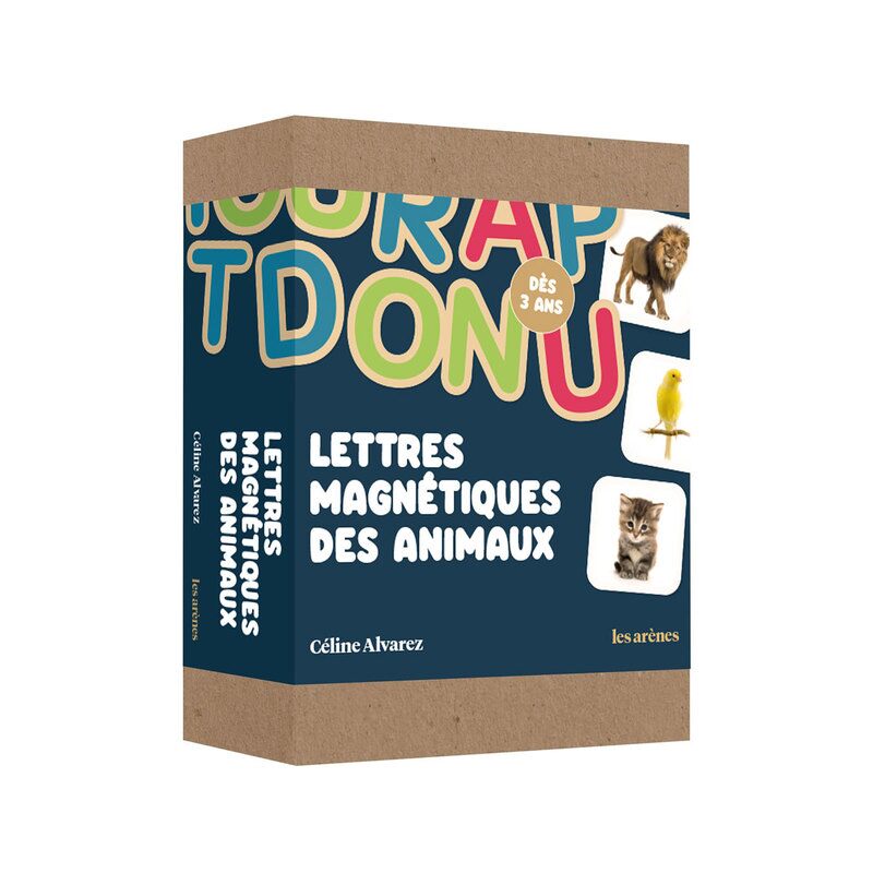 Lettres magnétiques des animaux-Editions les arènes-Super Châtaigne-Jeux éducatifs : Product type