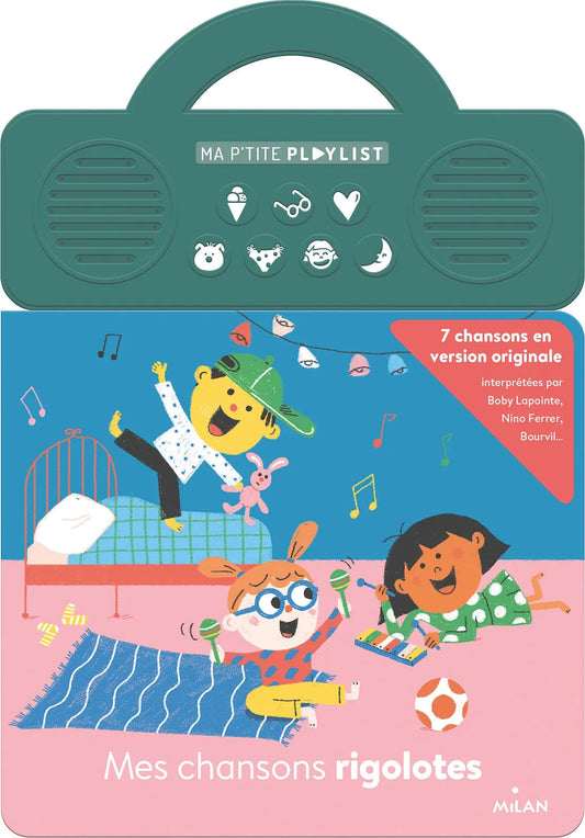 Livre sonore - Mes chansons rigolotes-Milan-Super Châtaigne-Livres & Cie : Product type