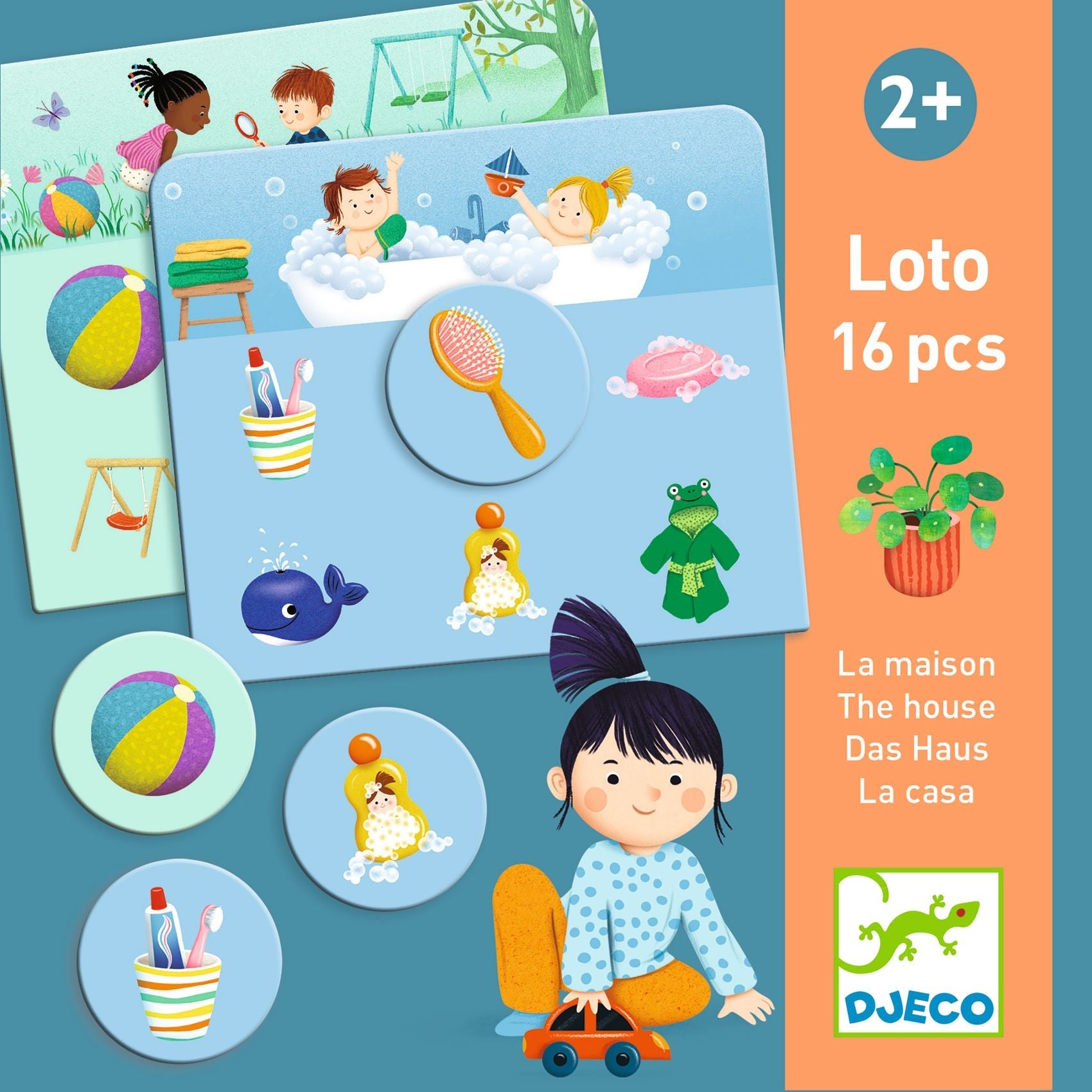 Loto | Dans la maison-Djeco-Super Châtaigne-Jeux éducatifs : Product type