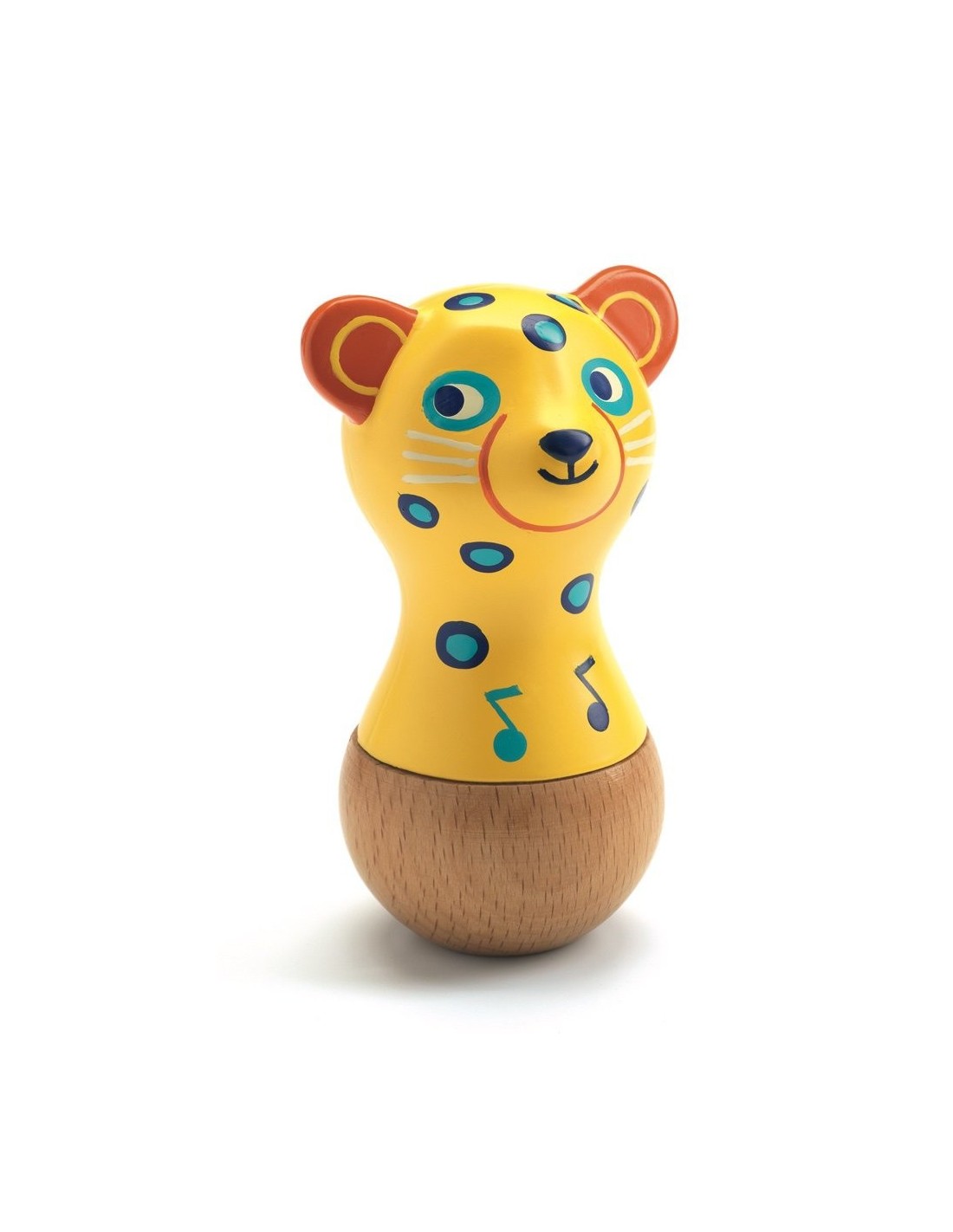 Maracas jaguar pour bébé-Djeco-Super Châtaigne-Musique : Product type