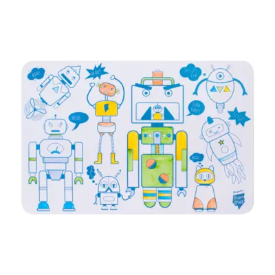 Mini PlayMat 2 en 1 - Robot-Super Petit-Super Châtaigne-Collages & Coloriages : Product type