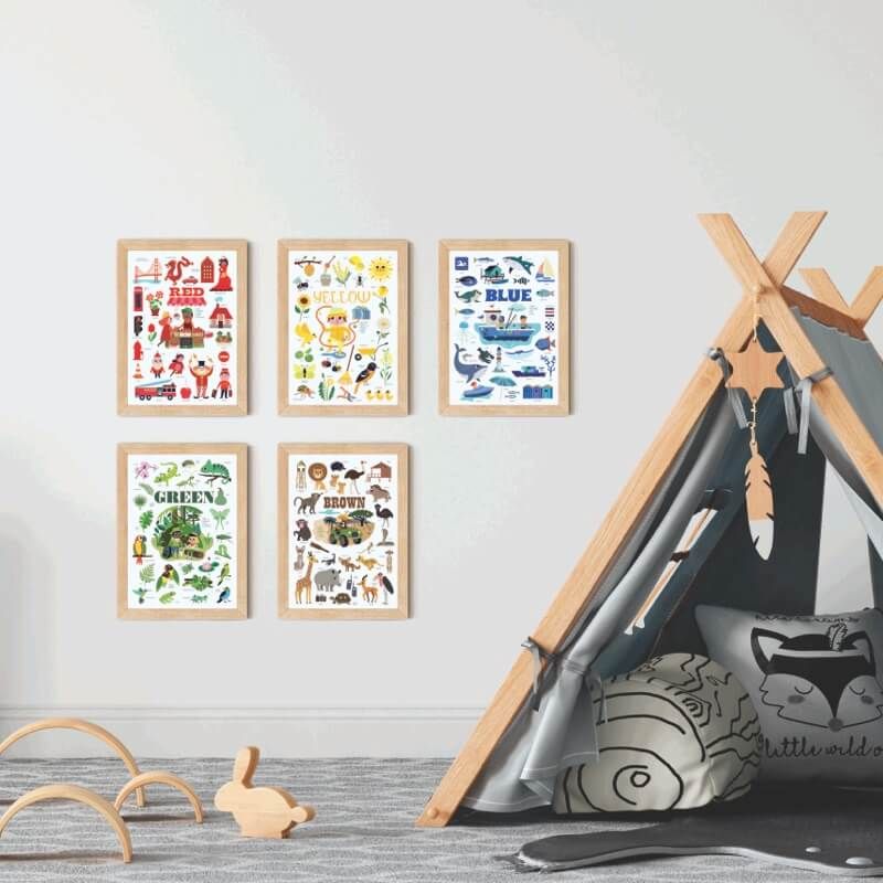 Mini Poster pédagogique - Les pompiers-Poppik-Super Châtaigne-Collages & Coloriages : Product type