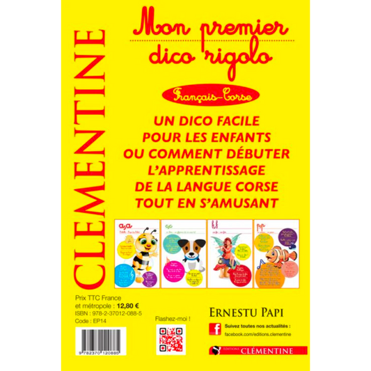 Mon premier dico rigolo | Français / Corse-Éditions Clémentine-Super Châtaigne-Livres & Cie : Product type
