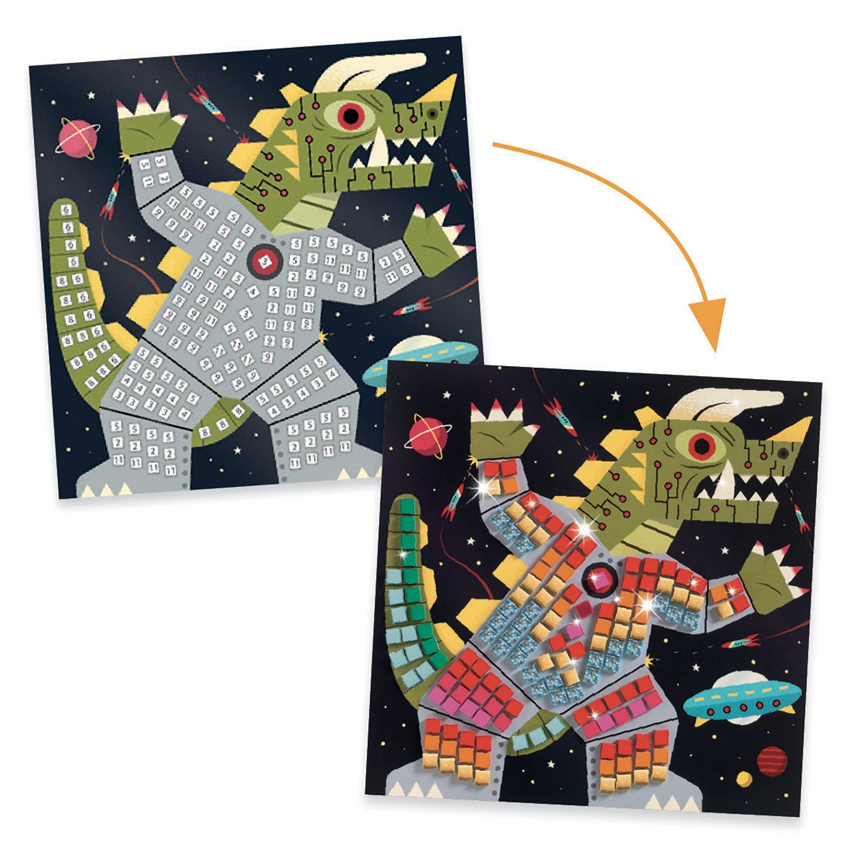 Mosaïques | Space Battle-Djeco-Super Châtaigne-Création & Fabrication : Product type
