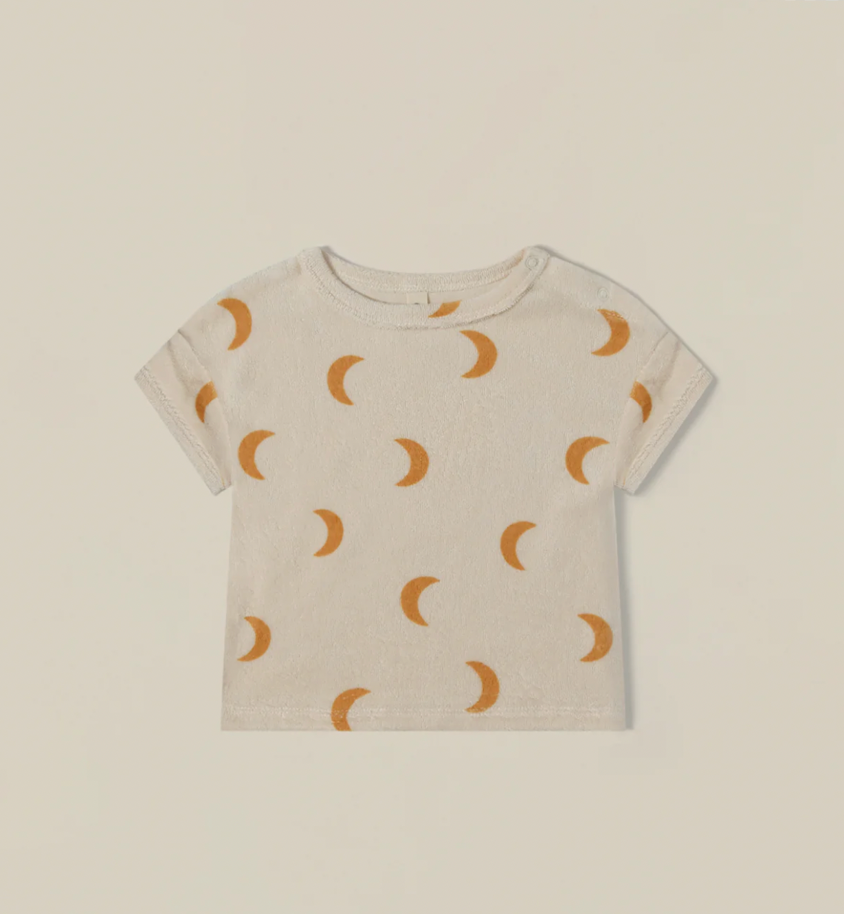 Organic Zoo - T-Shirt éponge - Lune jaune-Organic Zoo-Super Châtaigne-T-shirts & Débardeurs : Product type
