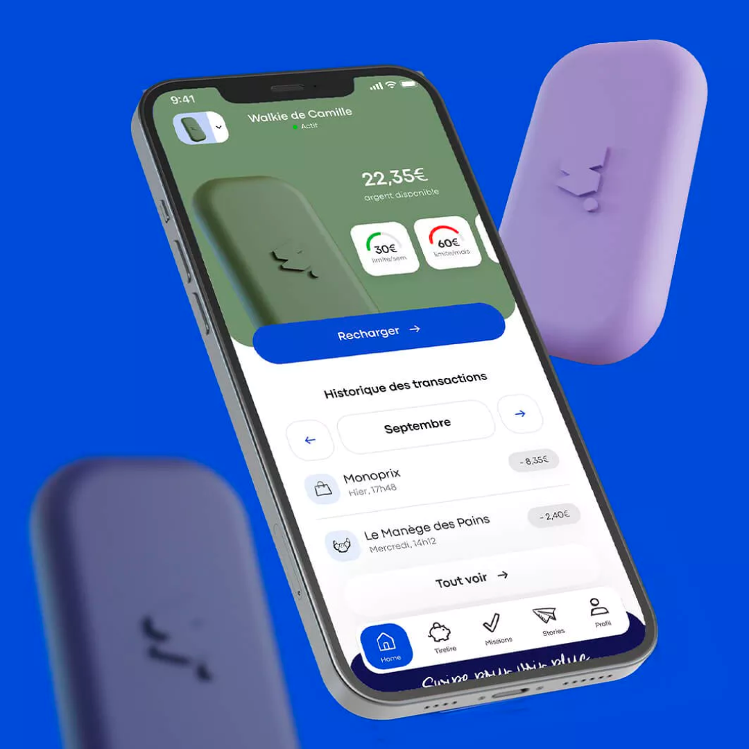 Paiement sans contact | Bleu marine-Money Walkie-Super Châtaigne-vie quotidienne : Product type