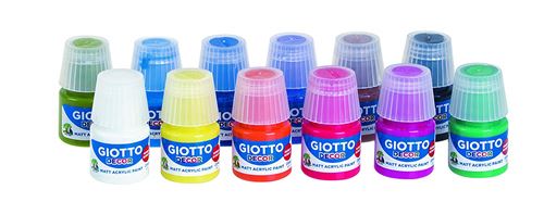 Peinture acrylique - 12 pots de 25 ml-Giotto-Super Châtaigne-Matériel : Product type