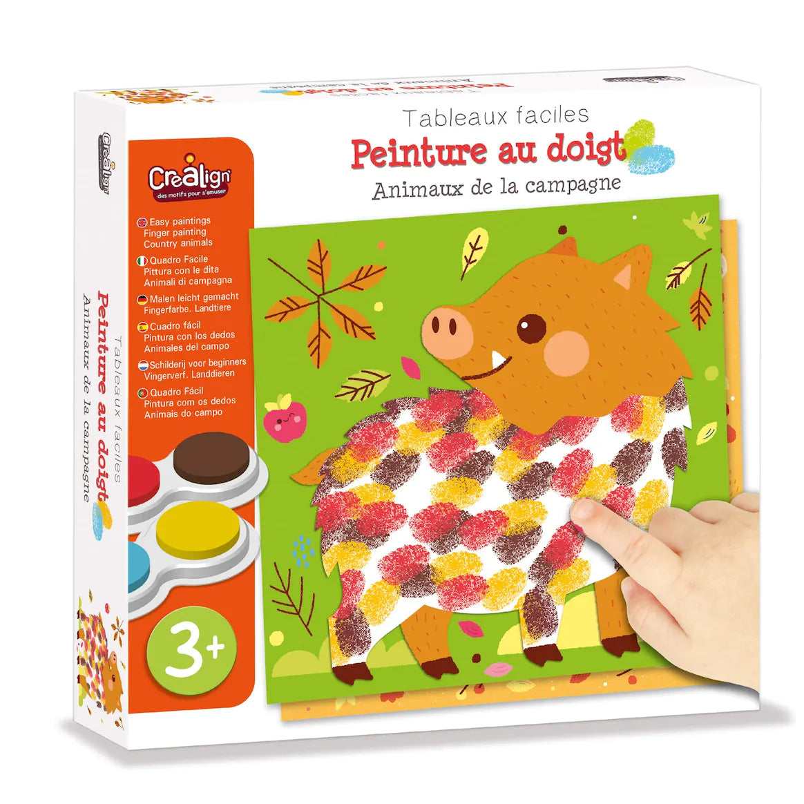 Peinture au doigt - Animaux de la campagne-Crealign-Super Châtaigne-Création & Fabrication : Product type