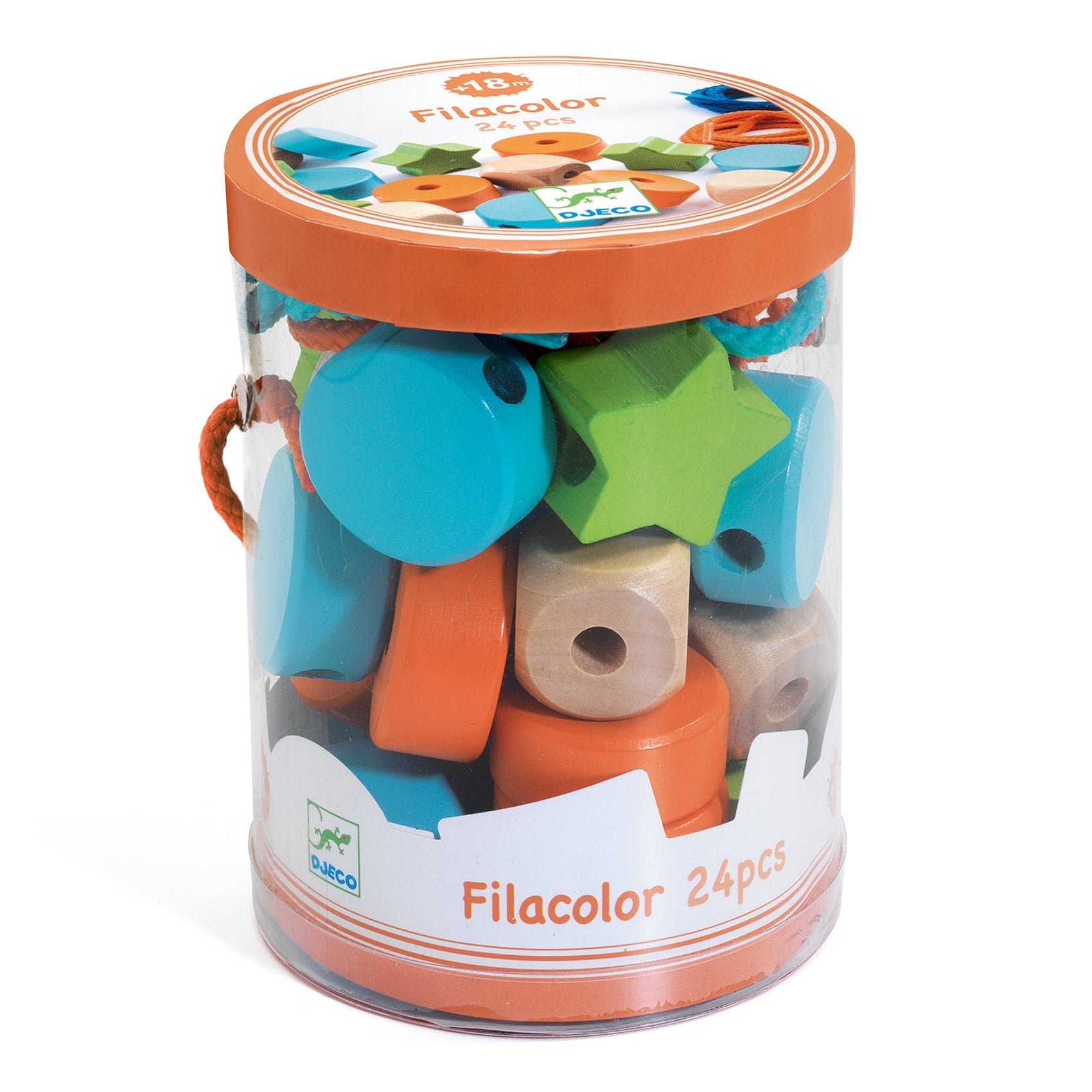 Perles à enfiler | Filacolor-Djeco-Super Châtaigne-Eveil & Motricité : Product type