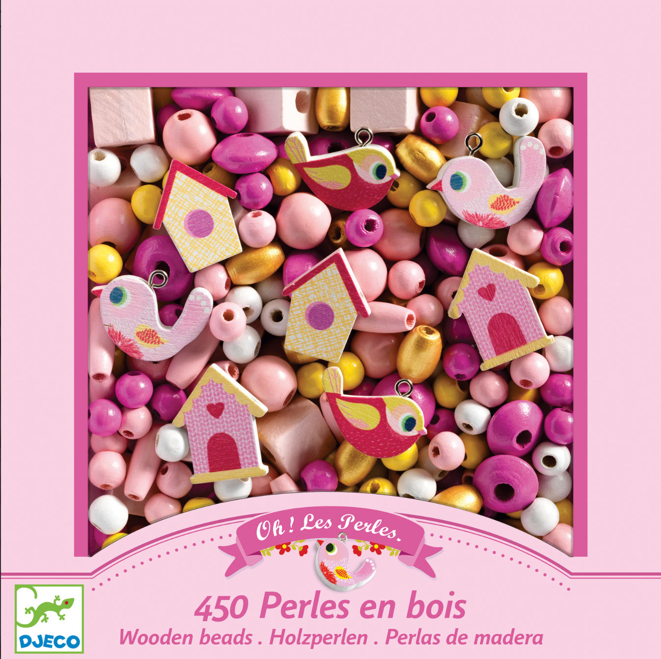Perles bois | Oiseaux-Djeco-Super Châtaigne-Création & Fabrication : Product type