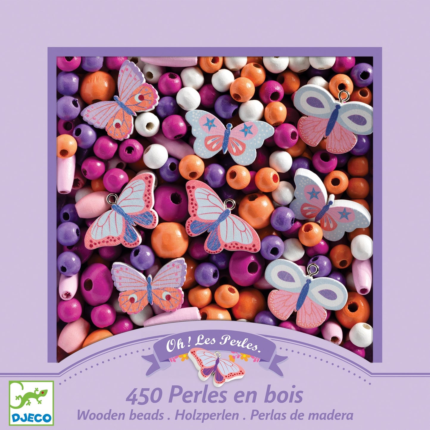 Perles en bois | Papillons-Djeco-Super Châtaigne-Création & Fabrication : Product type