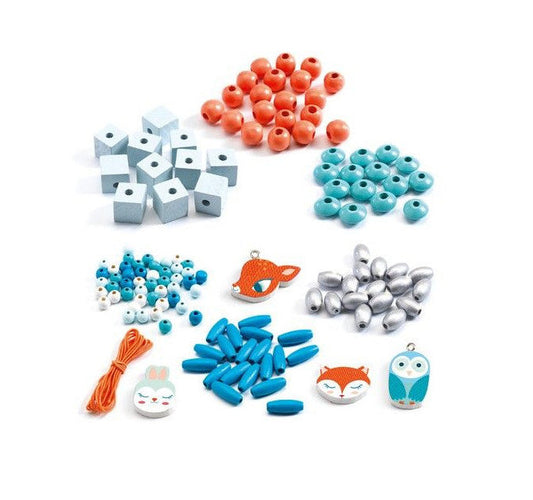 Perles en bois | Petits animaux-Djeco-Super Châtaigne-Création & Fabrication : Product type