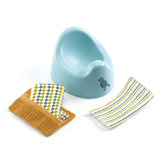 Pomea - Pot et lingettes-Djeco-Super Châtaigne-Imitation : Product type