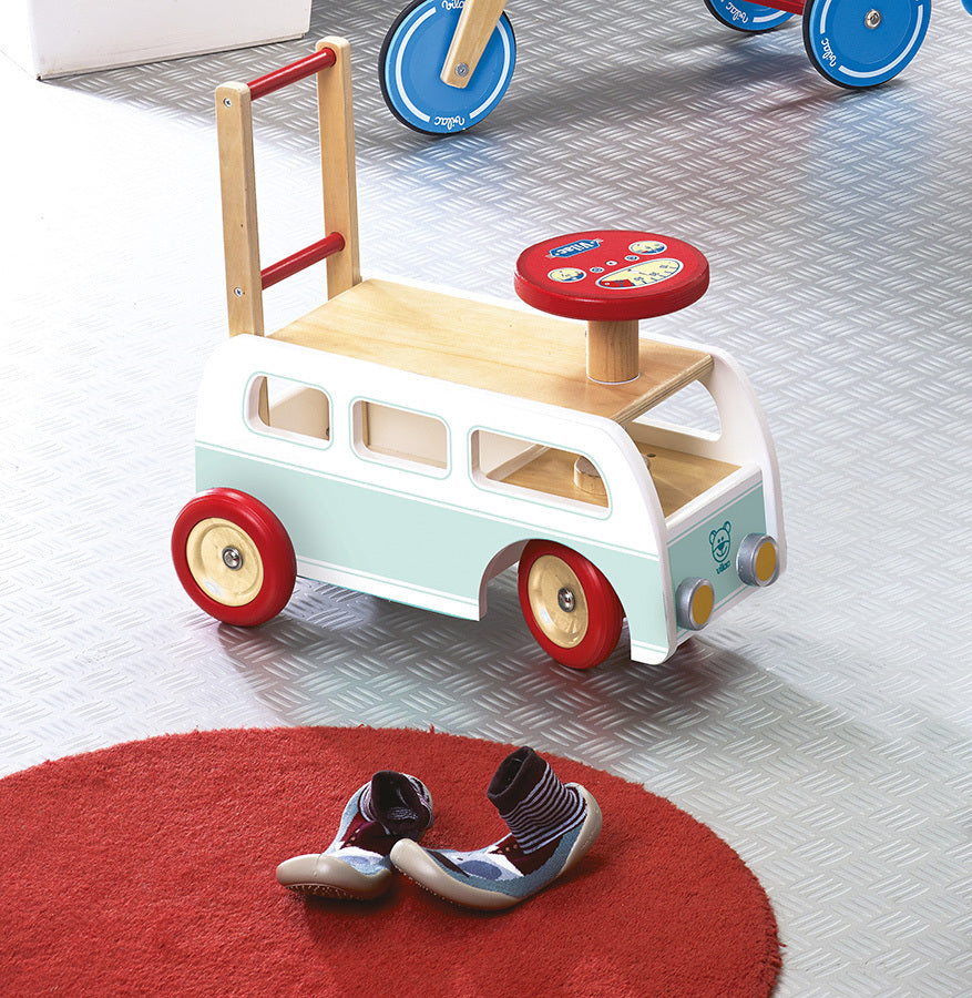 Porteur en bois | Minibus-Vilac-Super Châtaigne-Eveil & Motricité : Product type