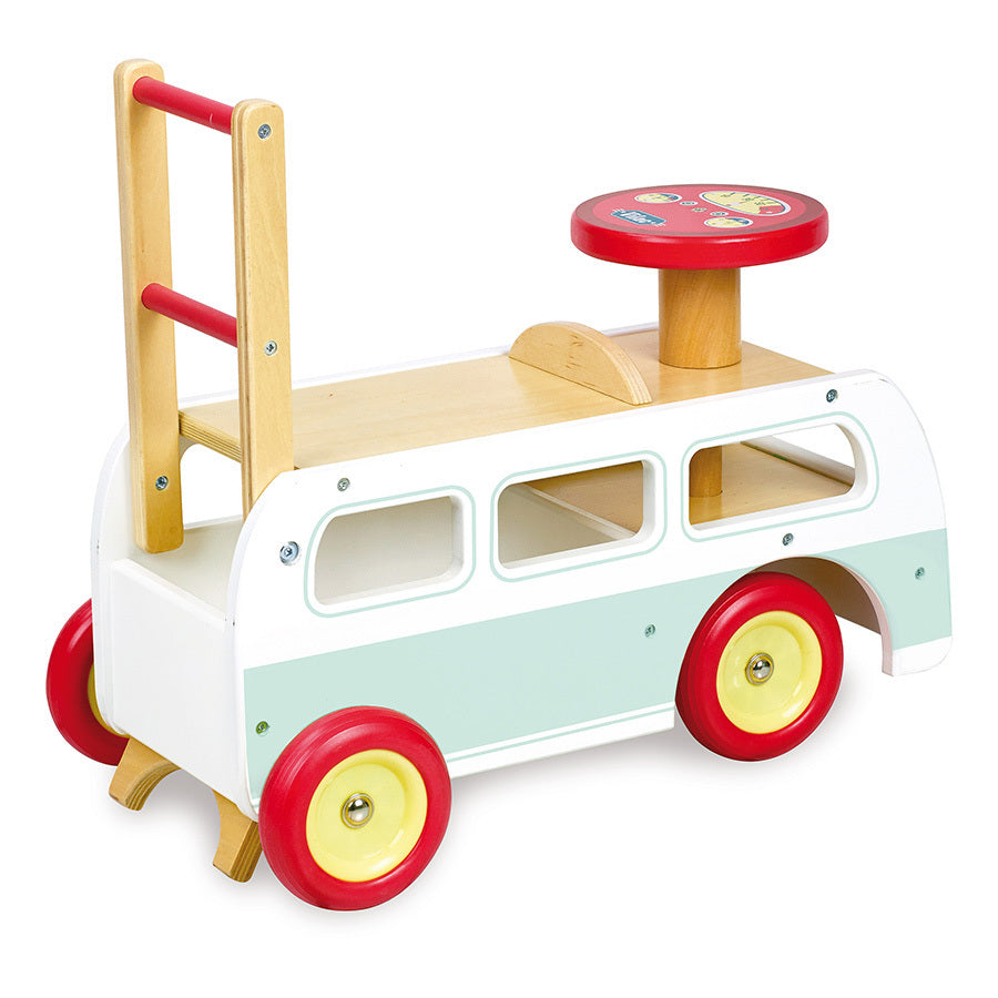 Porteur en bois | Minibus-Vilac-Super Châtaigne-Eveil & Motricité : Product type