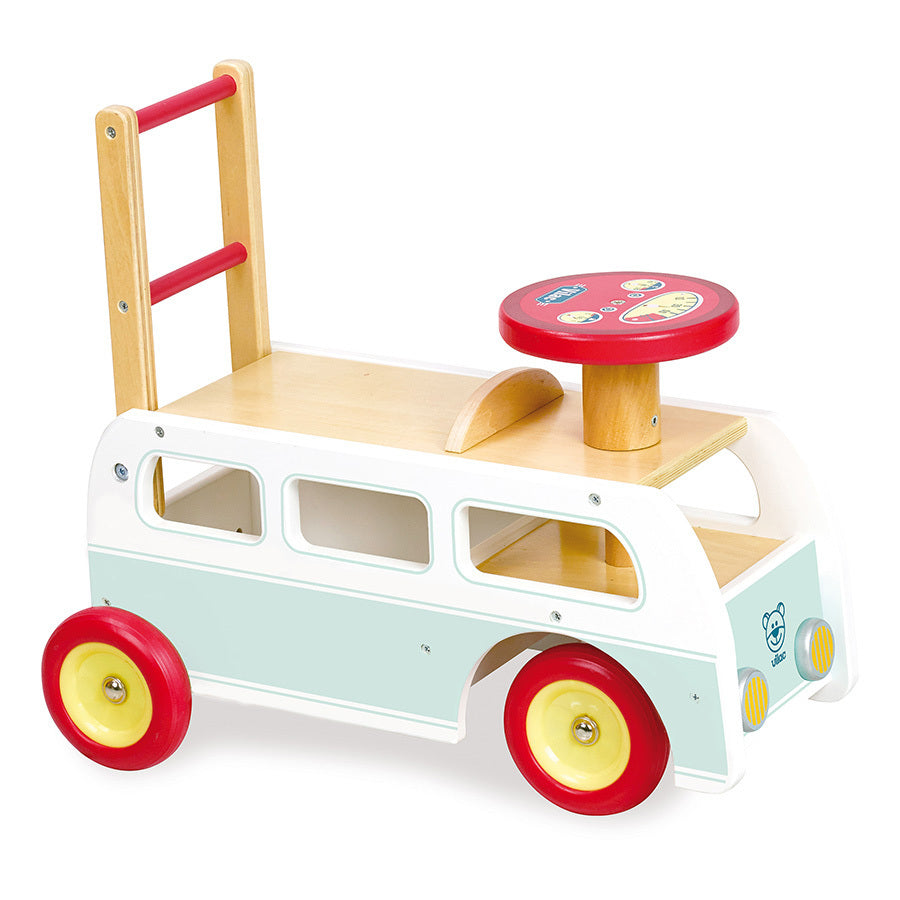 Porteur en bois | Minibus-Vilac-Super Châtaigne-Eveil & Motricité : Product type