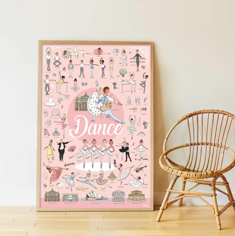 Poster pédagogique - La Danse-Poppik-Super Châtaigne-Collages & Coloriages : Product type