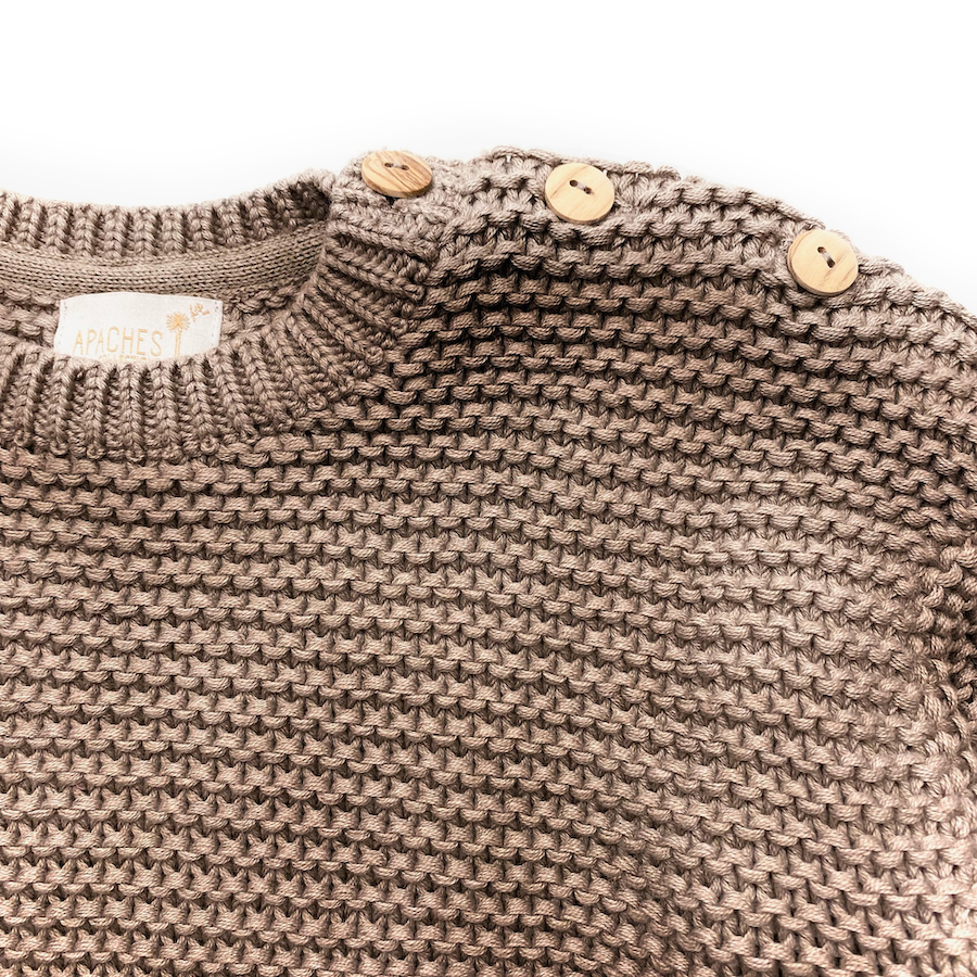 Pull Maille | Taupe-Apaches Collections-Super Châtaigne-outlet : Product type